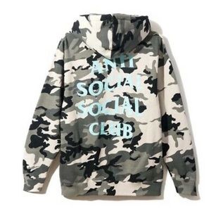 SOLD Anti social social clubs Melrose camo hoodie